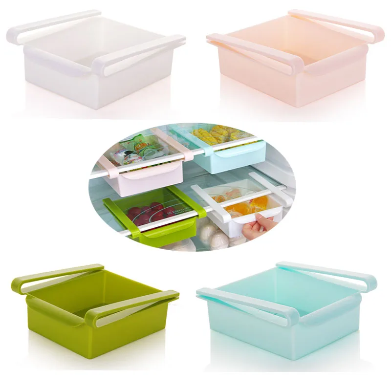 

Creative Multi-functional Kitchen Twitch Refrigerator Classification Food Storage Box Rack Drawer Separate Box Desktop Organizer