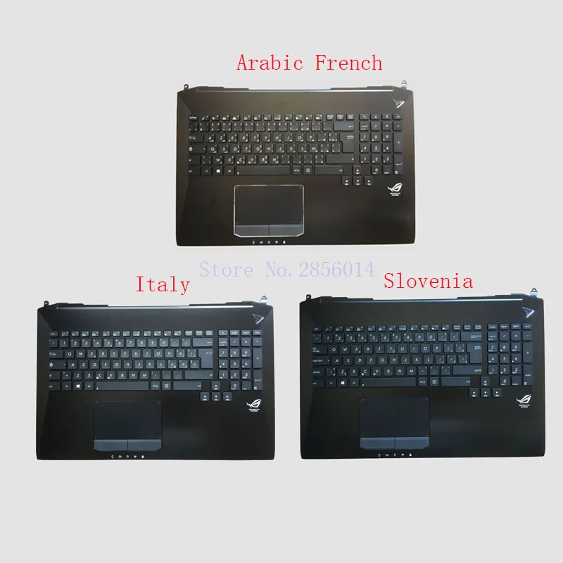На арабском и французском языках/Италия/Словакия Клавиатура для ноутбука Asus G750 G750JX G750JW G750JH G750JM Клавиатура для ноутбука c подсветкой запястий верх