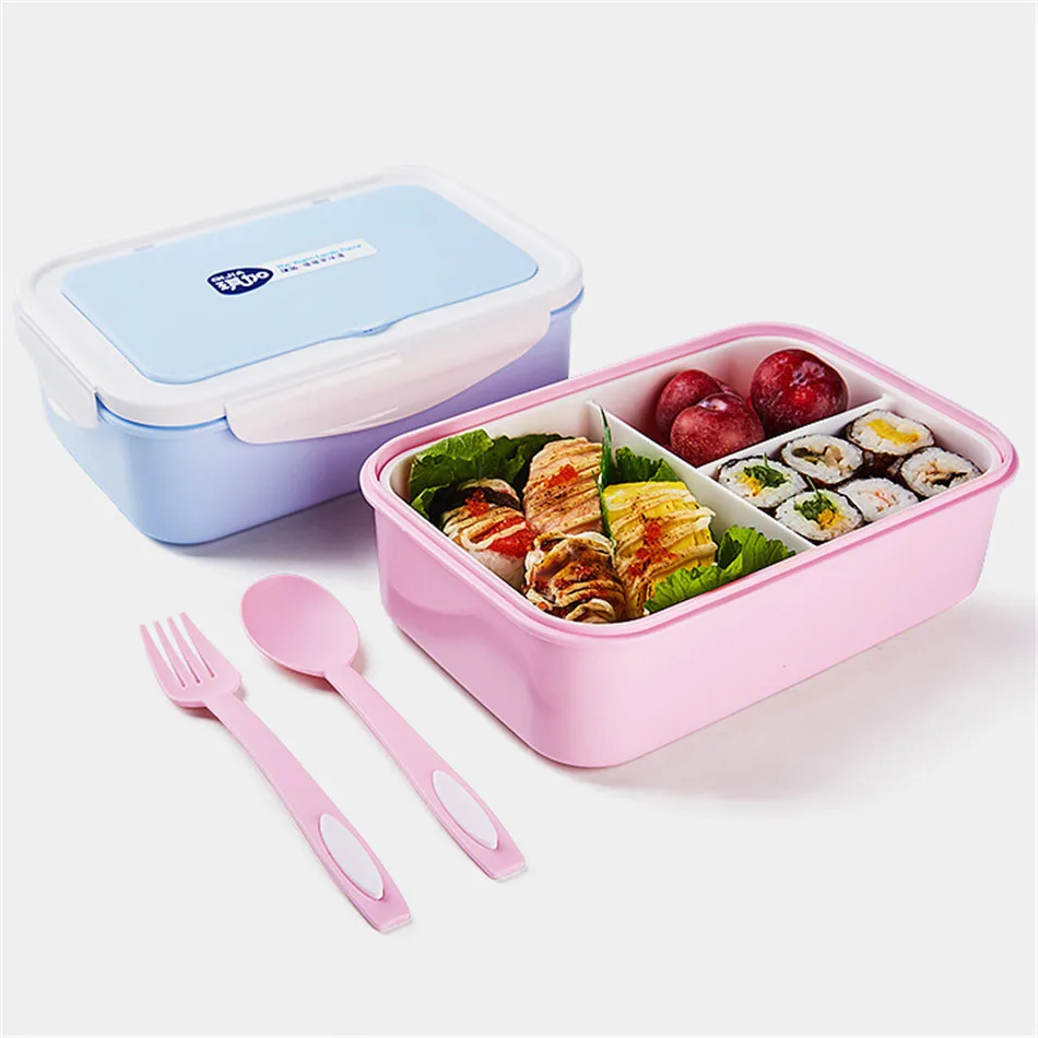 MICCK Lunch Box Eco-Friendly Portable Food Container With Bags Tableware Microwavable Bento Box For kids Picnic School Office 1