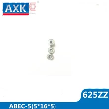 AXK 625ZZ Bearing ABEC-5 10PCS 5x16x5 MM Miniature 625Z Ball Bearings 625 ZZ EMQ Z3V3 Quality