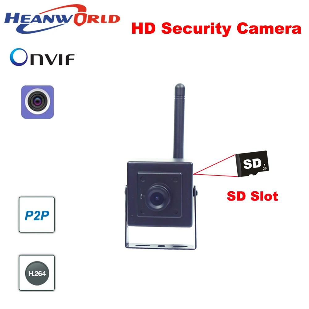 Камера видеонаблюдения Heanworld 720P беспроводная с микрофоном P2P HD Wi Fi|cctv white|cctv wired