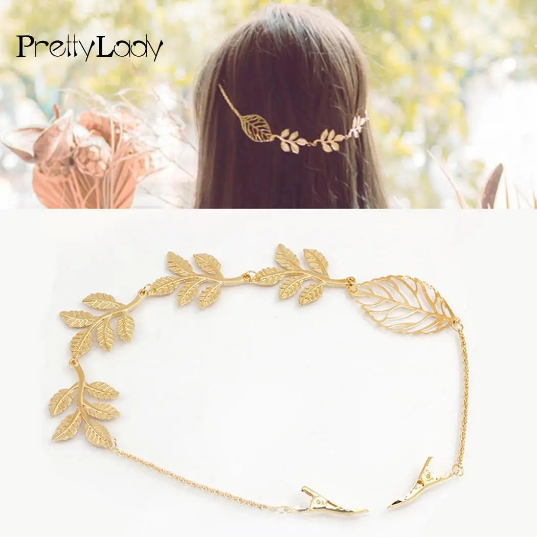 Holder Headwear Clip Hair Women Band Headband Back Butterfly Leaf Hair Chain