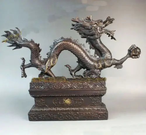 

shitou 001263 Chinese Dragon bronze statue flying dragon statue discount 30% (C0324)