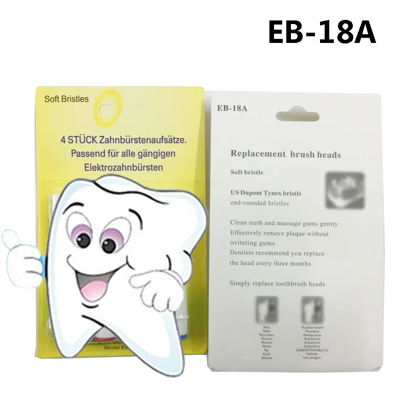 

40PCS EB-18A Electric Toothbrush Heads Protective Cover Caps for Oral B vitality Soft Bristles Precision Clean Tooth 3D White