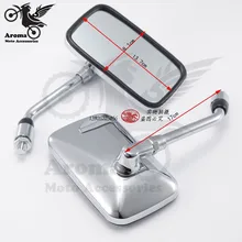 

chrome motorcycle rearview mirror sliver motorbike side mirror moto rear view mirror motocross backup mirror dirt pit bike ATV