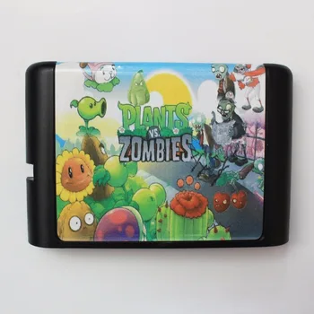 

Plants VS. Zombies 16 bit MD Game Card For Sega Mega Drive For Genesis