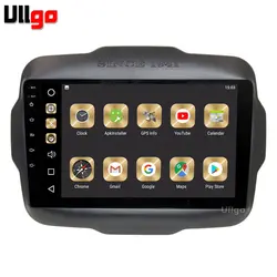 9 дюймов 4G + 32G Android 8,0 автомобиль DVD gps для джип Ренегат автомобильное радио с gps Автомагнитола с Радио RDS BT зеркало-link Wi-Fi