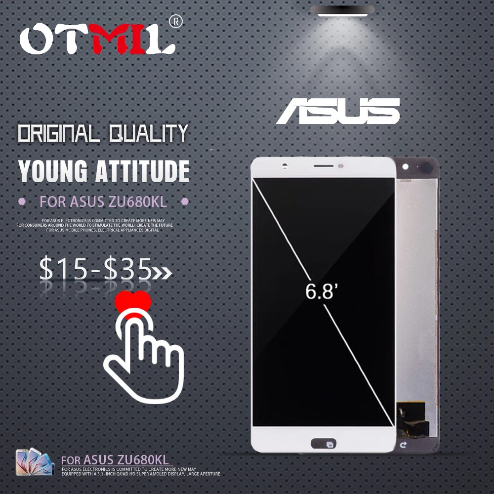 

Original LCD For ASUS Zenfone 3 Ultra ZU680KL LCD Display Touch Screen Digitizer Replacement For ASUS ZU680KL LCD