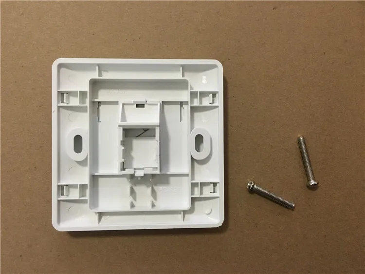 10 قطعة 1 ميناء مزدوجة RJ45 جدار الوجه غطاء شبكة LAN القط 5/5e/6
