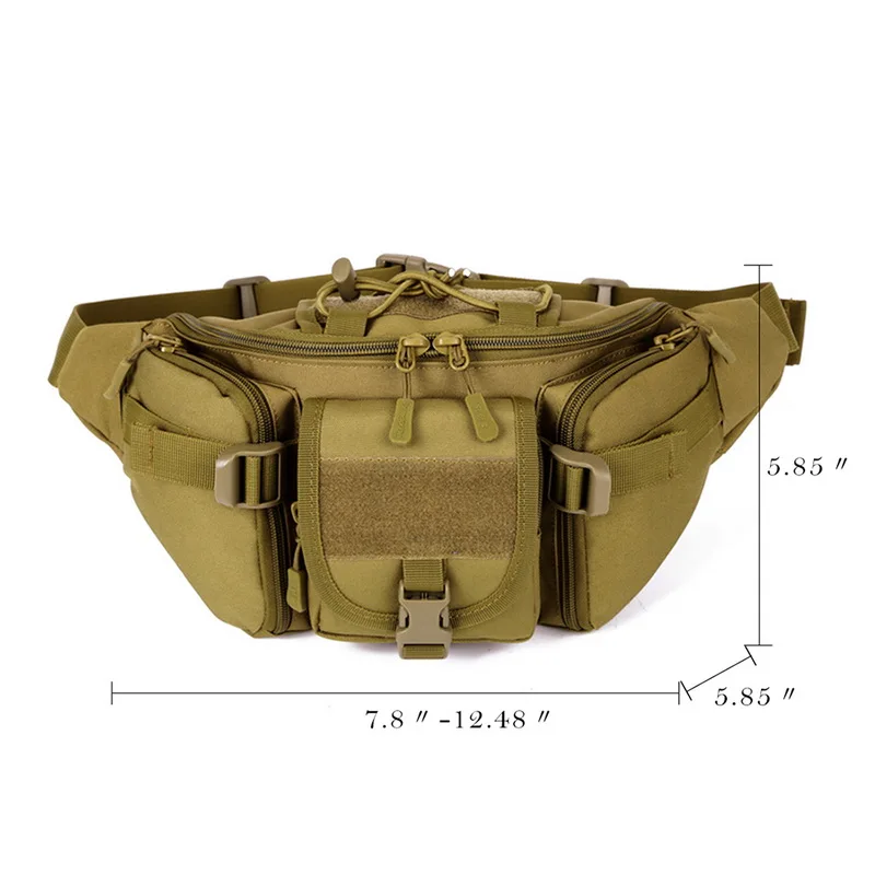 Мужская спортивная поясная сумка, многофункциональная, для походов, верховой езды, поясная сумка, портативная, поясная сумка, посыльная посылка, военная техника