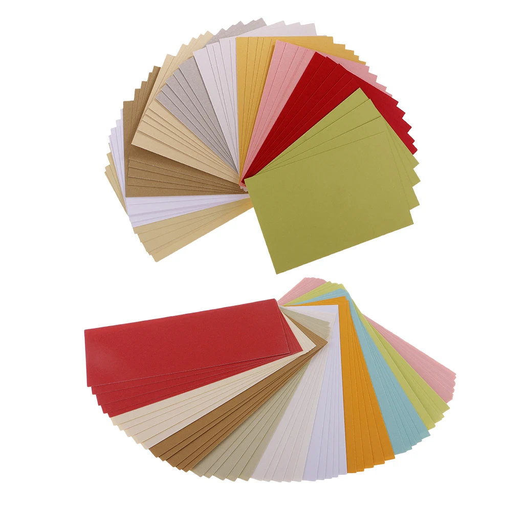 100 Sheets Metallic Paper Shimmer Papers Double Sided Pearlescent Card Stock