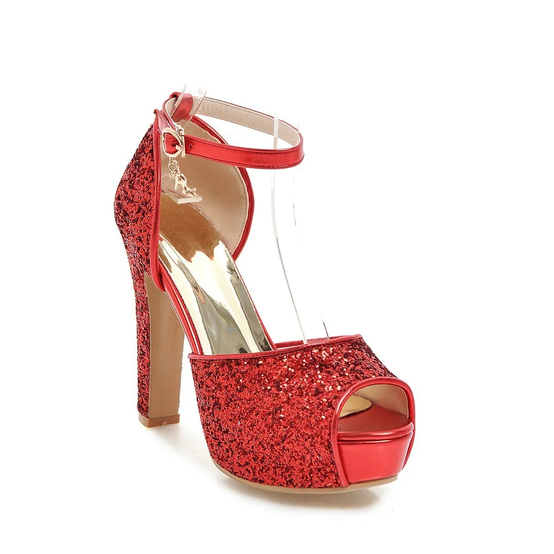 

Mouth Super Paillette Sandals