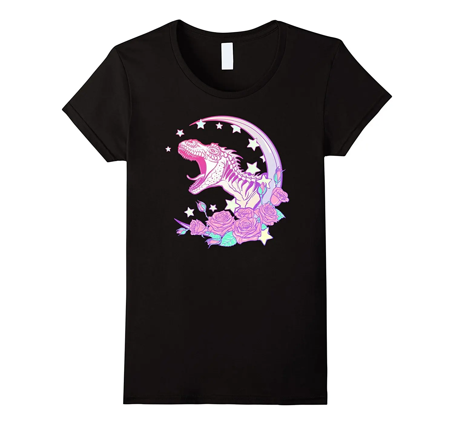

Pastel Goth Trex T-Shirt - Vaporwave Aesthetic New Summer Arrivals T Shirt Women Brand Short Sleeve Women Summer Novelty