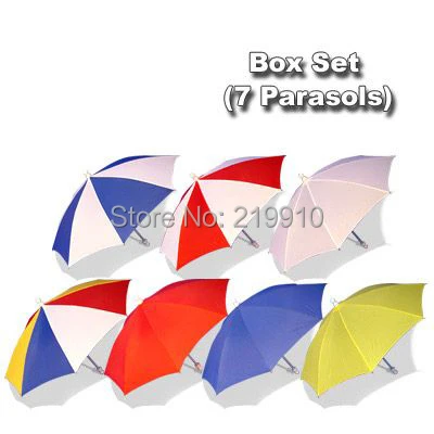 

Free Shipping Parasol Box Set (7 Parasols) --Magic Trick, Fun Magic, Party Magic.