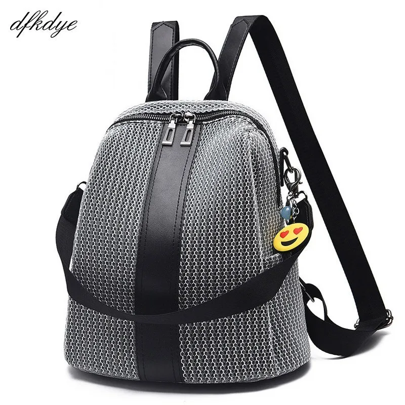

Female Travel Backpack Famous Brand College Lock Zipper Nylon Black Preppy Style School Bags For Teenagers Mochila Schoolbag