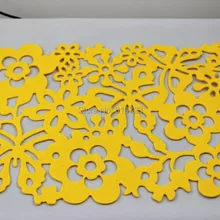 Лазерный войлочный коврик/настольный коврик/многоцветный войлочный коврик Размер: 30*45 см, набор из 2 столовых приборов