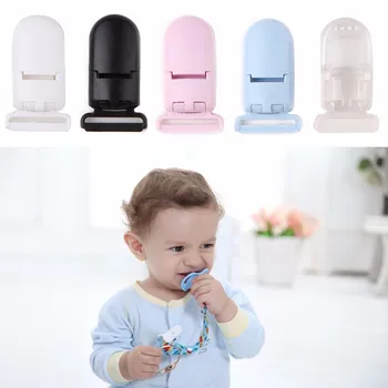 

New Baby Boy Girl Bib Pacifier Buckle clip Nipple Prevention Teeth Dental Dent Plastic