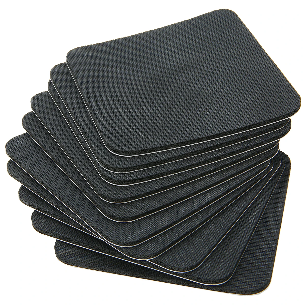 10Pcs Black Rubber Sublimation Coaster Blank Coaster Board Sublimation MDF Printing For 95x95mm Heat Press Machine