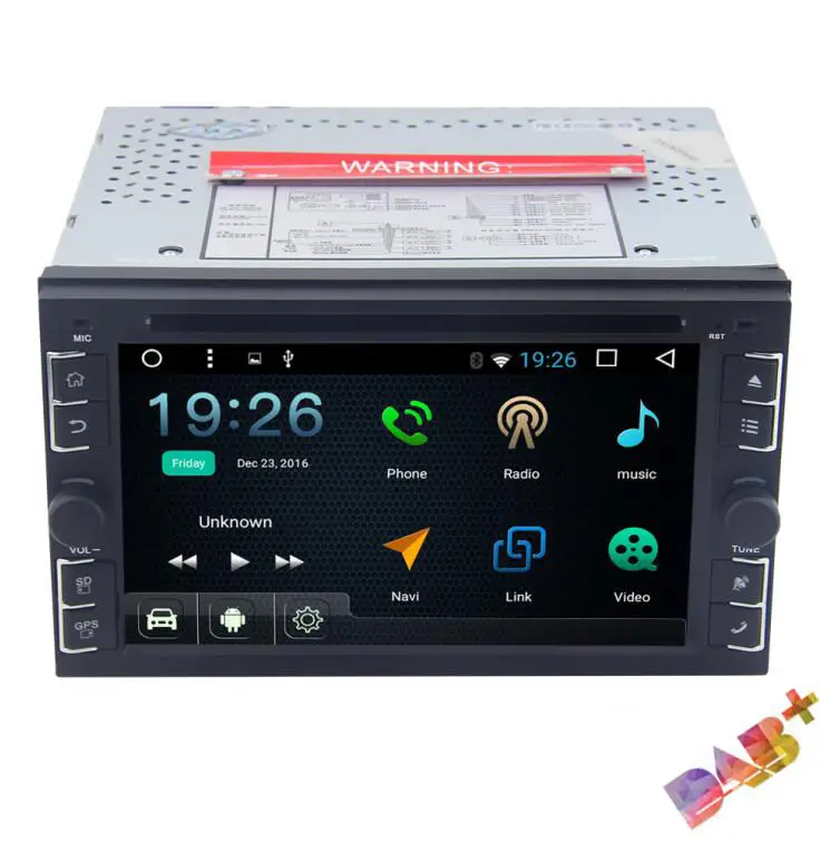 Sale 6.2" HD Car Stereo 2GB RAM 2Din Android 6.0 4 Core GPS OBD2 WIFI DVD Player DAB+ 2