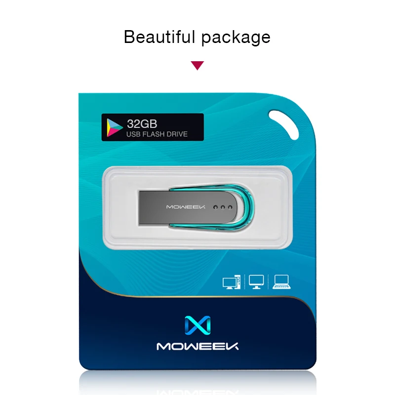 USB флеш накопитель Moweek Future MF91 металлический на 32 ГБ 128 64 16 8 usb флешка