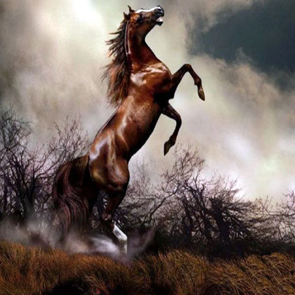 

5d Diamond Embroidery Leaping Horse Mosaic Crystal Cross Stitch Full Square Diamond Painting DIY Sticker Decor Paintings