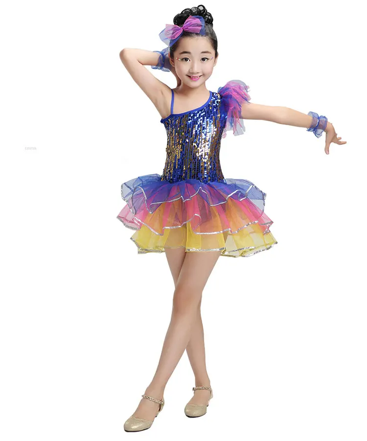 Ballet Dress For Children Kids Sequins Ballet Costumes For Girls Dance ...