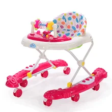 Многофункциональные ходунки для новорожденных с колесами, музыкальный автомобиль-ходунки для маленьких мальчиков и девочек от переворачивания, учатся ходить, помощник 6-18 м