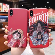 Una pieza Luffy caja del teléfono para iphone 11 Pro Max X XS X XR 7 7 6 6s Plus IMD cubierta para Samsung Galaxy S8 S9 S10 S10E Plus no 8 9