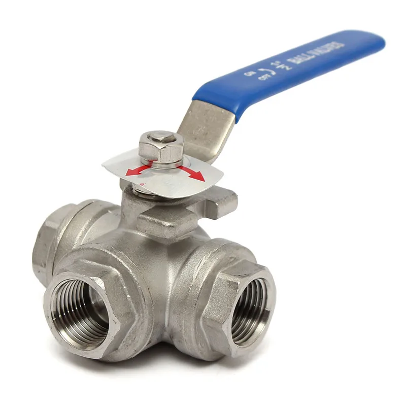 

1/2 3/4 1Inch T/LPort Type 3 Way Water Control Valve Handle DN15/20/25 Fixed Ball Valve Water Filter Adapter Threaded Ball Valve