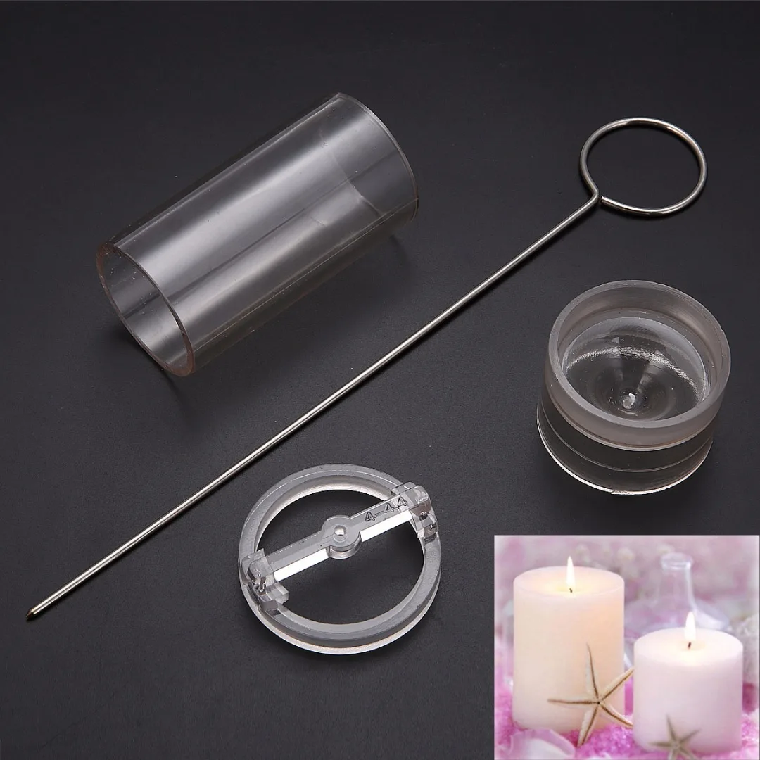 1 Set DIY Candle Mold Round Acrylic Mould Candle Making Craft Stencil Handmade 