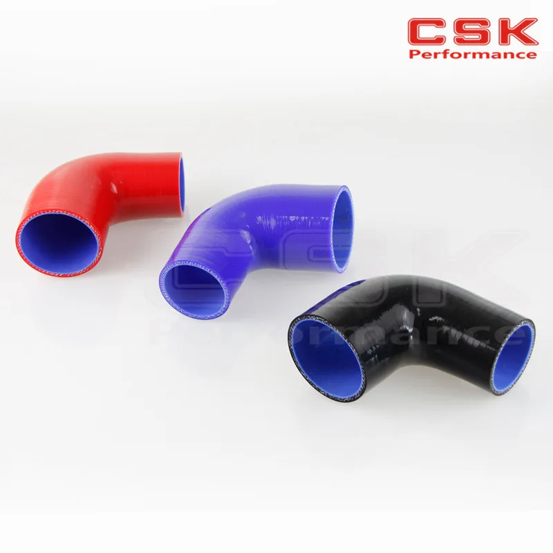 

2" to 2.5" 51mm - 64mm Silicone 90 Degree Elbow Reducer Turbo Pipe Hose