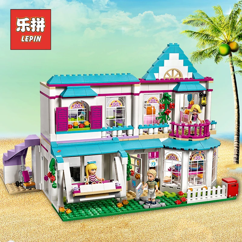 

lepin Friends 01014 Good Girl the Romantic Doll House Model Set Building Blocks Compatible 41314 Lepin Friends Kids Toy Gifts