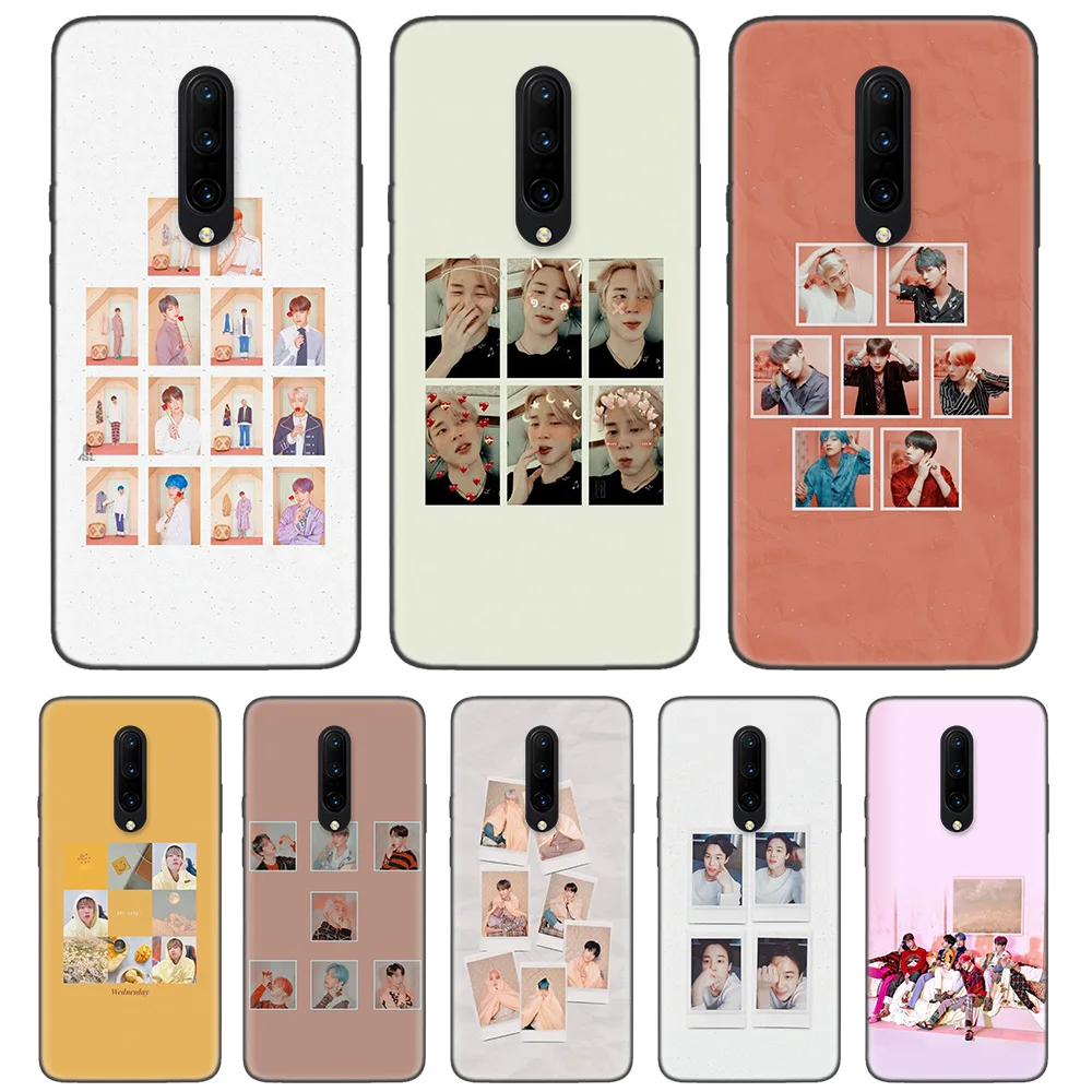 

Black Soft Silicone Protector Case Cover for Oneplus 6 1+ 6T 7 Pro 5G Shell Prime Tampa Bolso Fundas Capa Cas Fall Jungkook Kpop