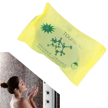 

Tourmaline Bamboo Soap Traditional Charcoal Active Energy Herbal Soaps For Acne