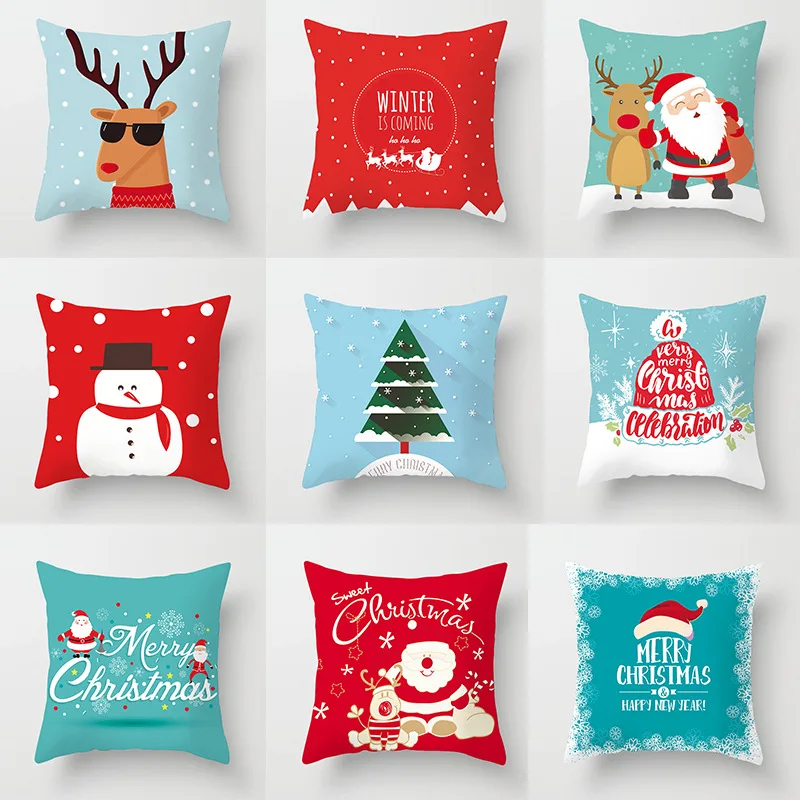 

Merry Christmas Decorations For Home Christmas Ornaments Christmas Pillow Case Xmas Decoration New Year 2019 Navidad Noel Drop