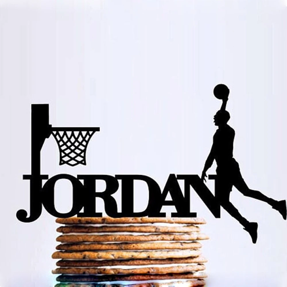 Decoration De Gateau De Basket Ball Avec Nom Personnalise Decoration De Gateau De Sport Pour Anniversaire De Garcon Cadeau De Fete Aliexpress