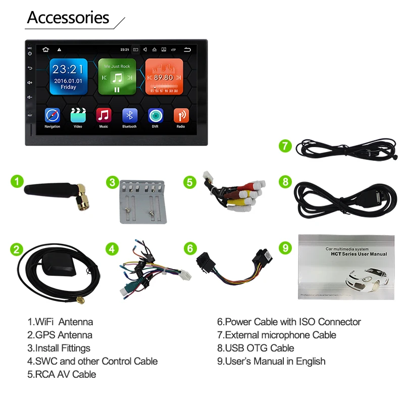 Best 2 Din Car Radio Android 8.1 Universal GPS Navigation Bluetooth Touch screen Car Audio Stereo Multimedia Player FM USB Wifi 4 Best 2 Din Car Radio Android 8.1 Universal GPS Navigation Bluetooth Touch screen Car Audio Stereo Multimedia Player FM USB Wifi 4