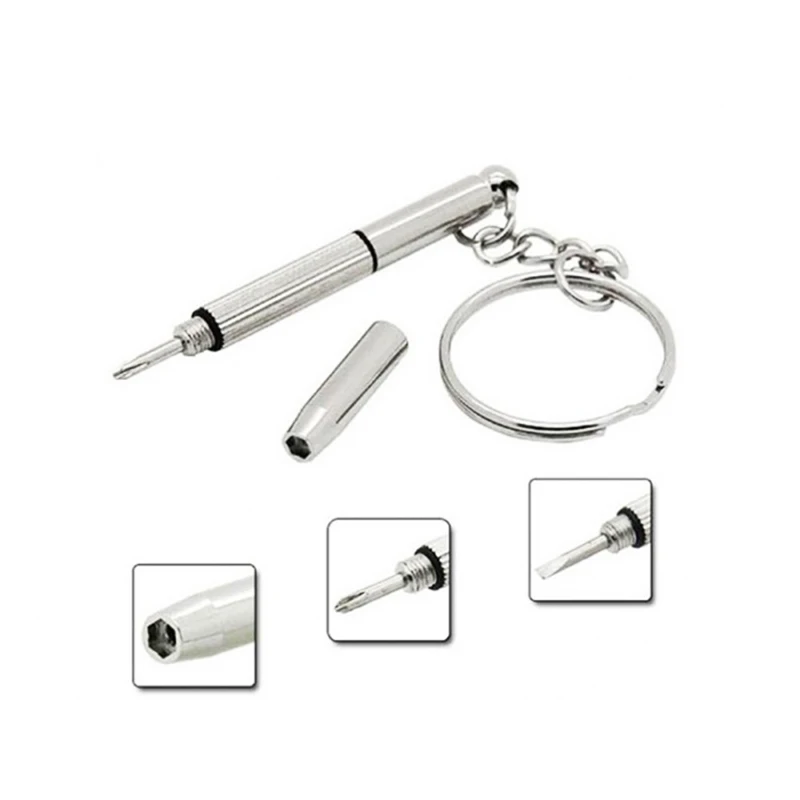 SWDPORT, 1 набор ключей, шлицевая крестовая отвертка, брелок, карманный многофункциональный инструмент для ремонта, портативный мини-отвертка