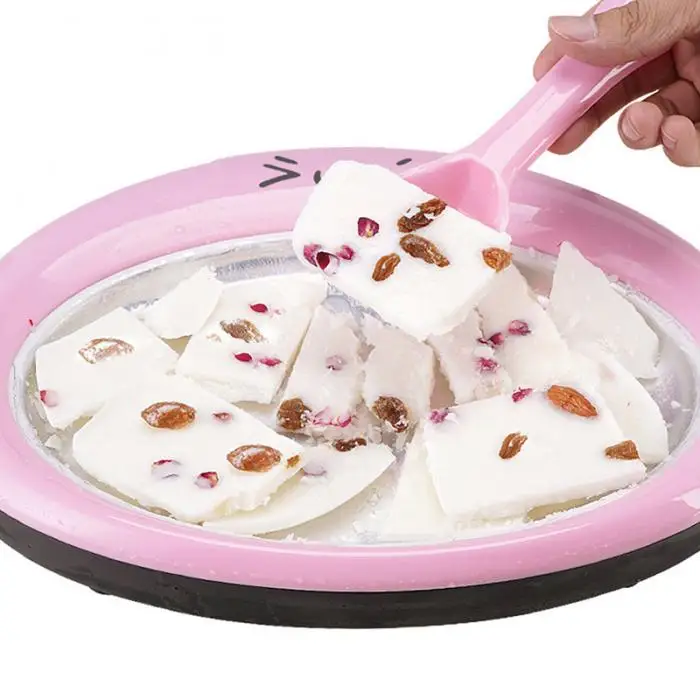 Household Fried Ice Machine Mini Fried Yogurt Tray DIY Homemade Fruit Ice Cream Tray BDF99