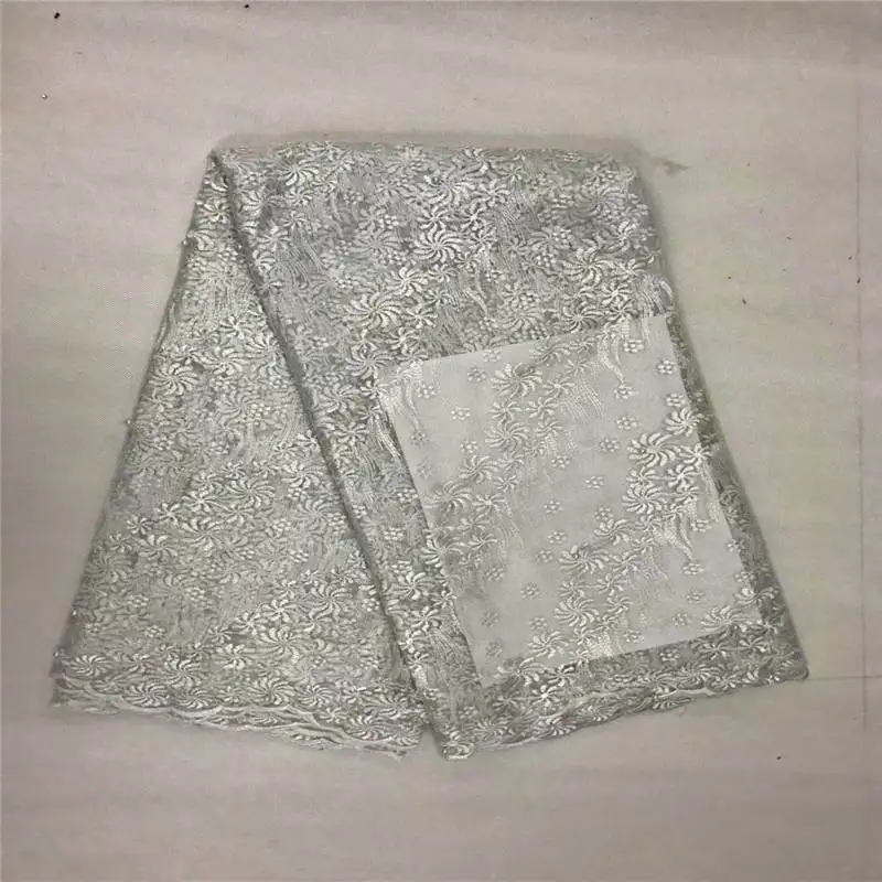 

DF!African Lace Fabric 2018 Embroidered Nigerian Laces Fabric High Quality French Tulle Lace Fabric For Women Dress ! P40806