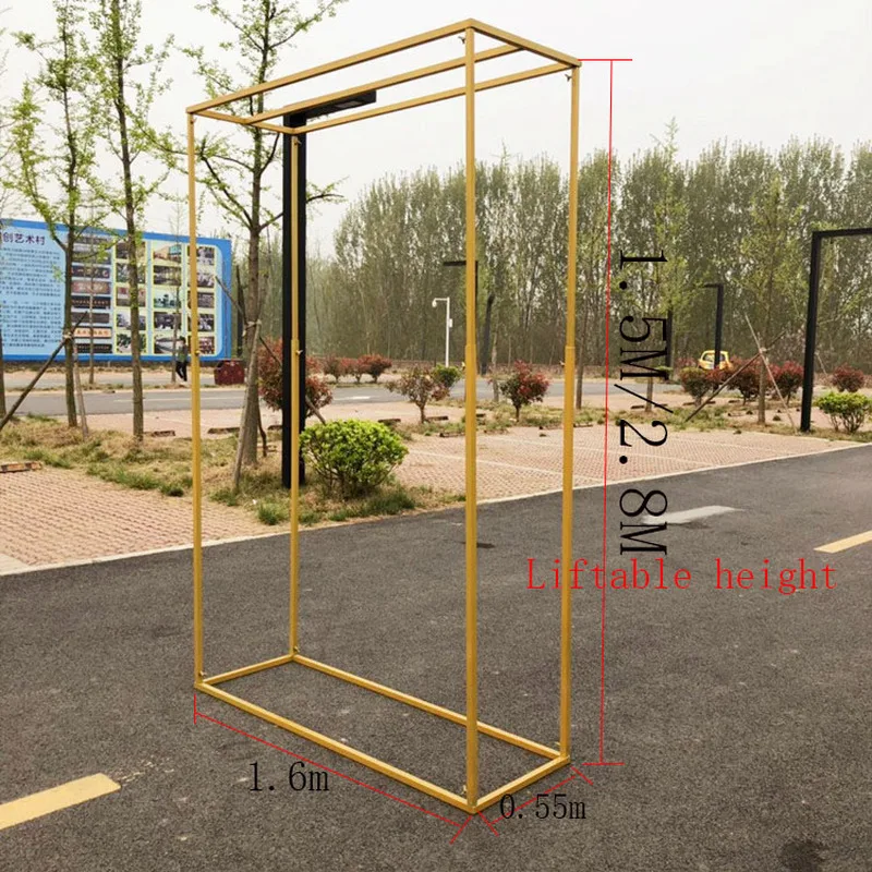 Кованая Железная Свадебная фоновая полка сценическое украшение складной кронштейн прямой коммерческий рекламный фон