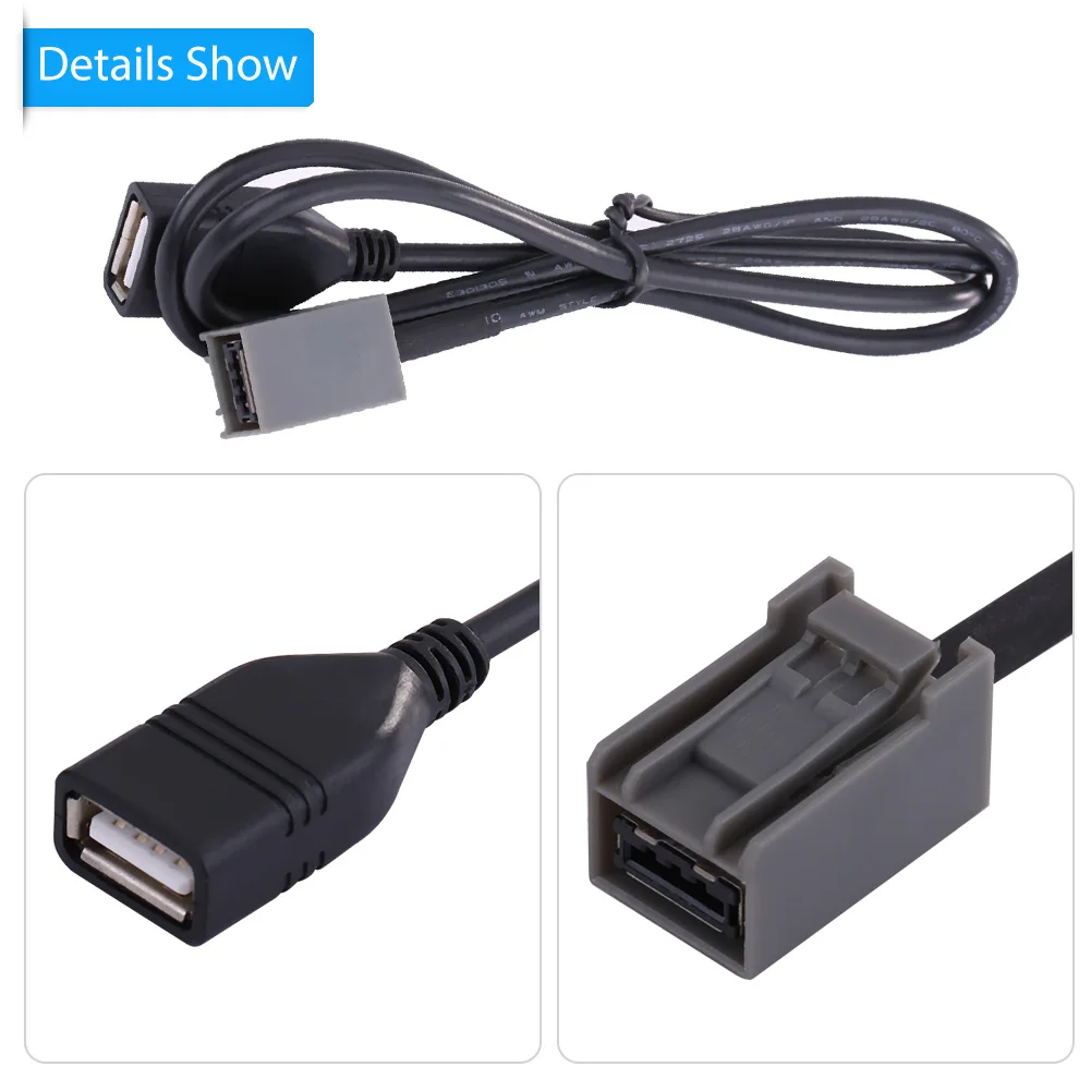 Кабель переходник для аудио в автомобиль 60 см USB 2 0 Honda Mitsubishi 2009|Кабели адаптеры и