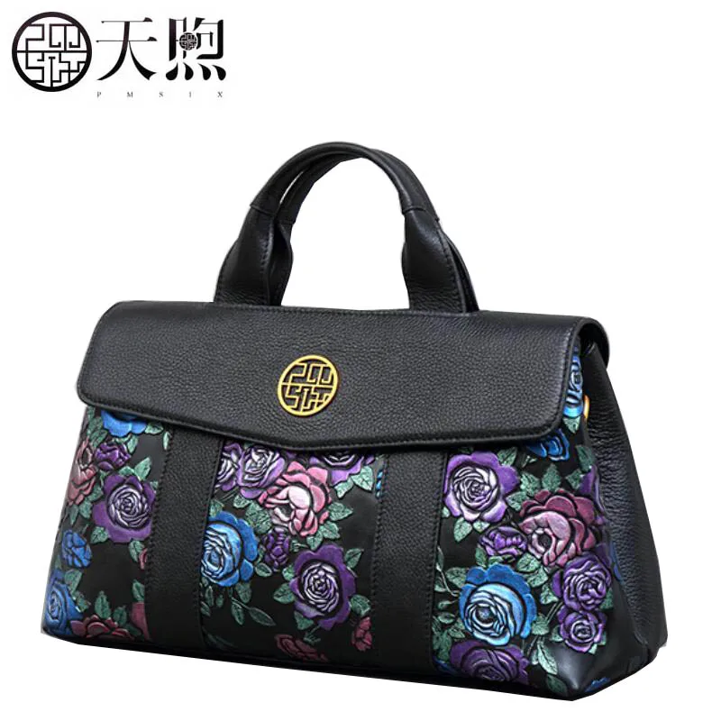 

2017 New Superior genuine leather women bag Embossed fashion Luxury women bag tote shoulder Crossbody Bags women's bag