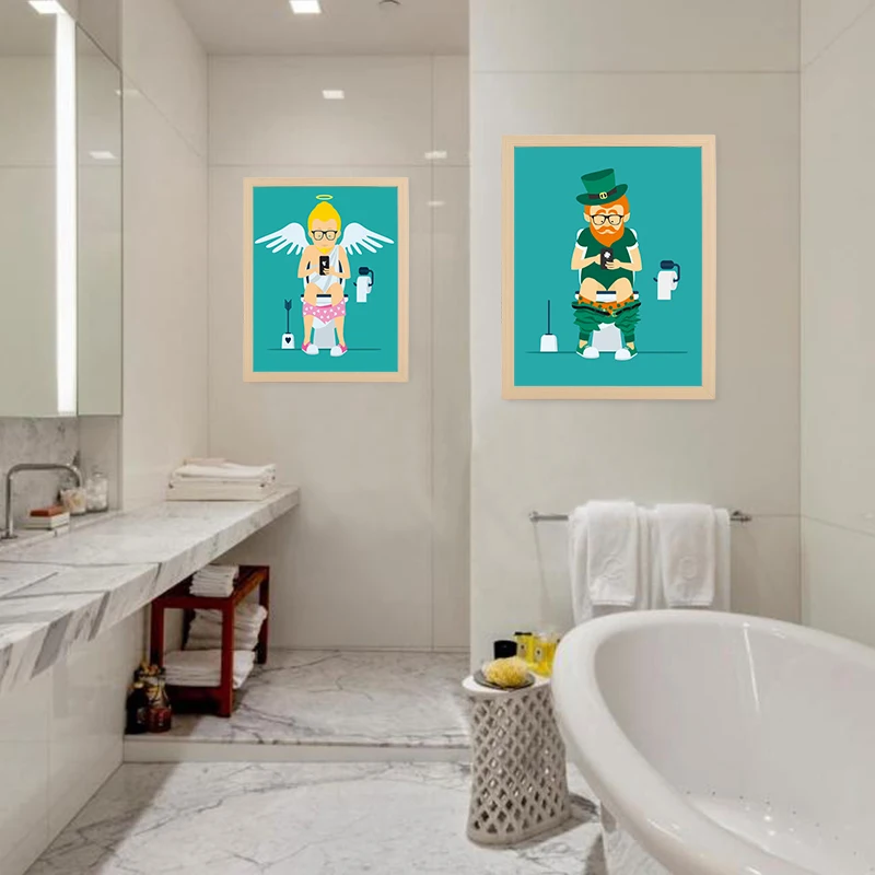 Nordic Canvas Painting Christmas Bathroom Wall Art Style Modern Home Decor Posters And Prints Nordic Canvas Painting Christmas Bathroom Wall Art Style Modern Home Decor Posters And Prints