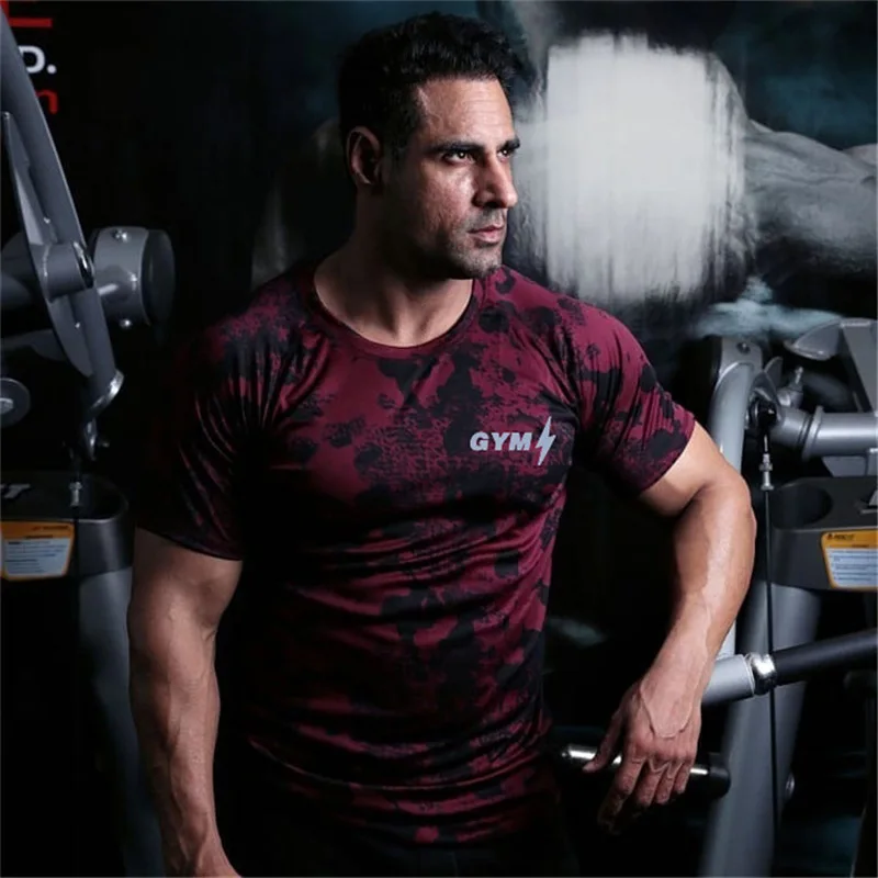 Camouflage Fitness workout T-Shirt (14)