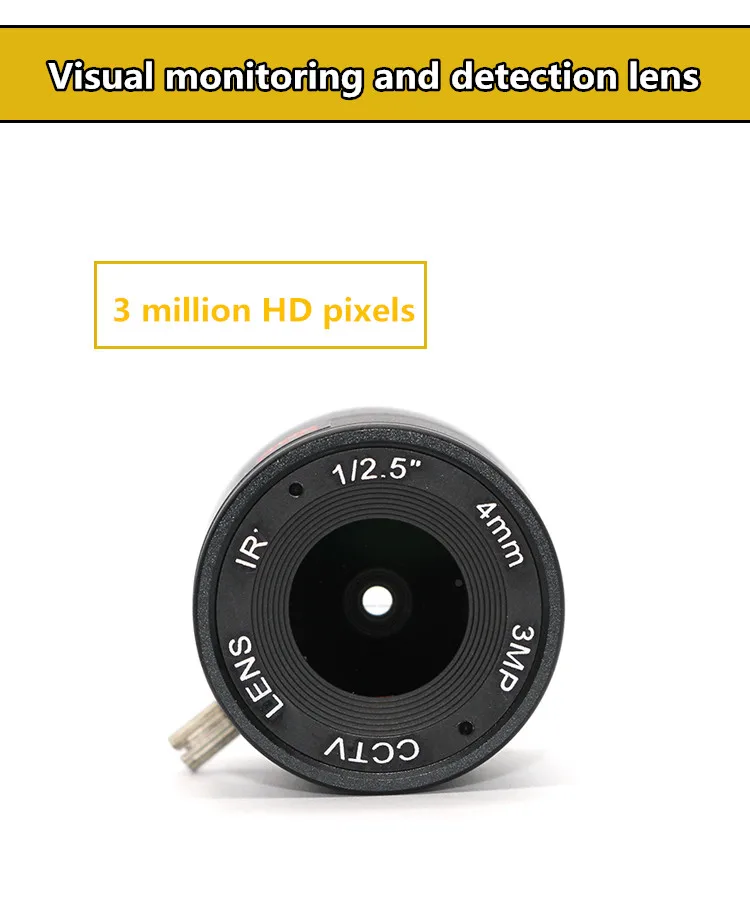 Visual monitoring and detection lens