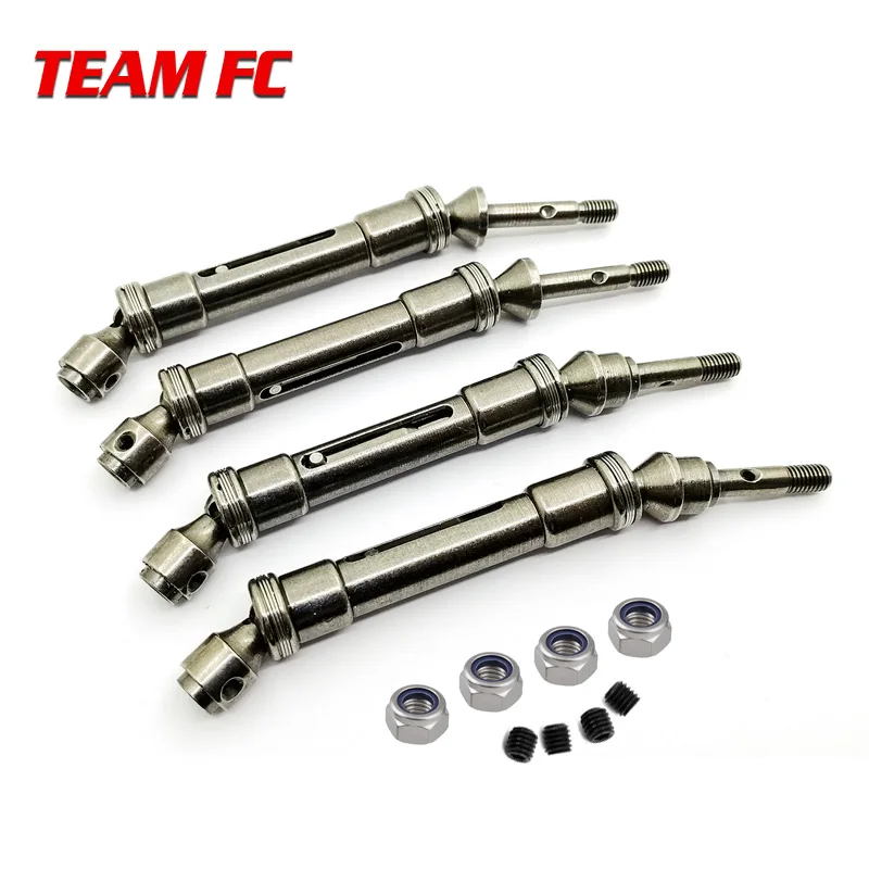

2PCS CVD Steel Front & Rear Drive Shaft Assembly Heavy Duty For 1/10 Slash 4x4 Stampede VXL 2WD 6851R 6851X 6852R 6852X