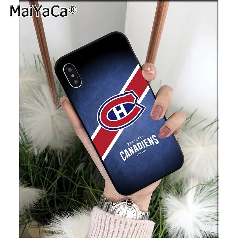 MaiYaCa Montreal Canadiens TPU Мягкий силиконовый чехол для телефона для Apple iPhone 8 7 6 6S Plus X XS MAX 5 5S SE XR мобильных телефонов - Цвет: A4