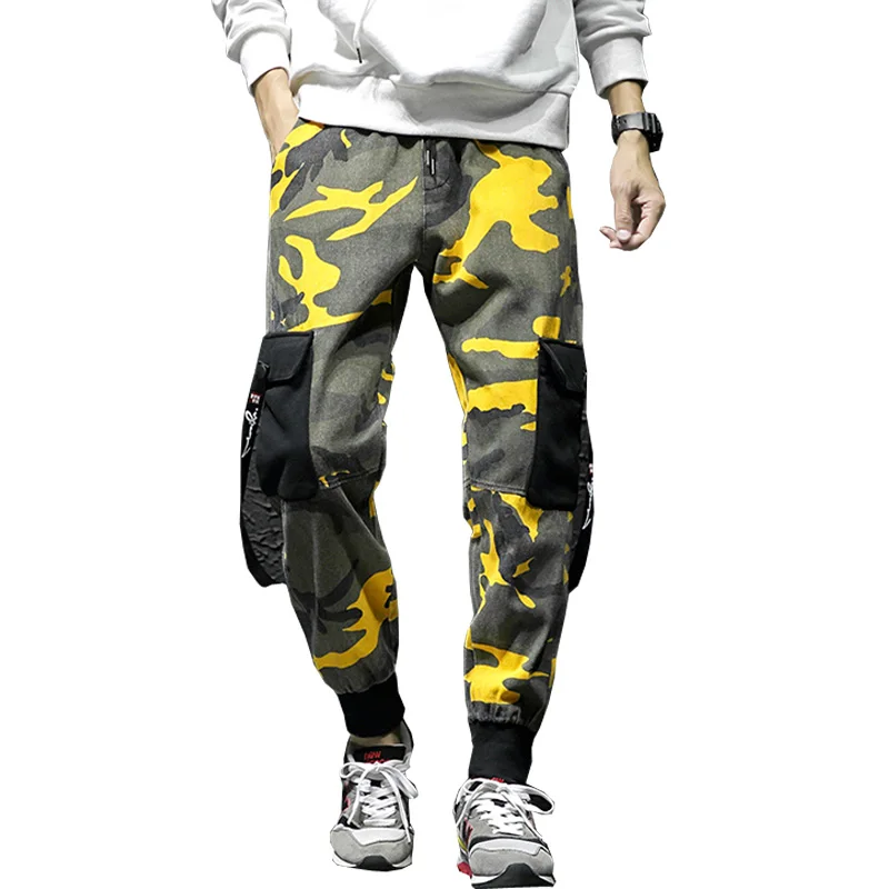 

drop shipping 2018 newest fashion men camouflage cargo pants man jogging pants male sweatpants camo M-3XL NXP11