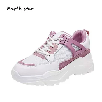 

Shoes Women Fashion Brand Sneakers Lady chaussurre zapatillas mujer Female footware Spring Patchwork Shoes Patchwork Breathable